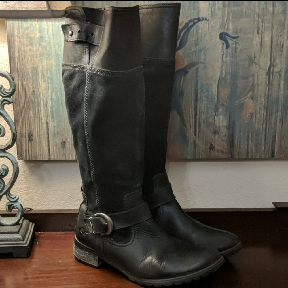 Timberland Suede and Leather Knee Boots